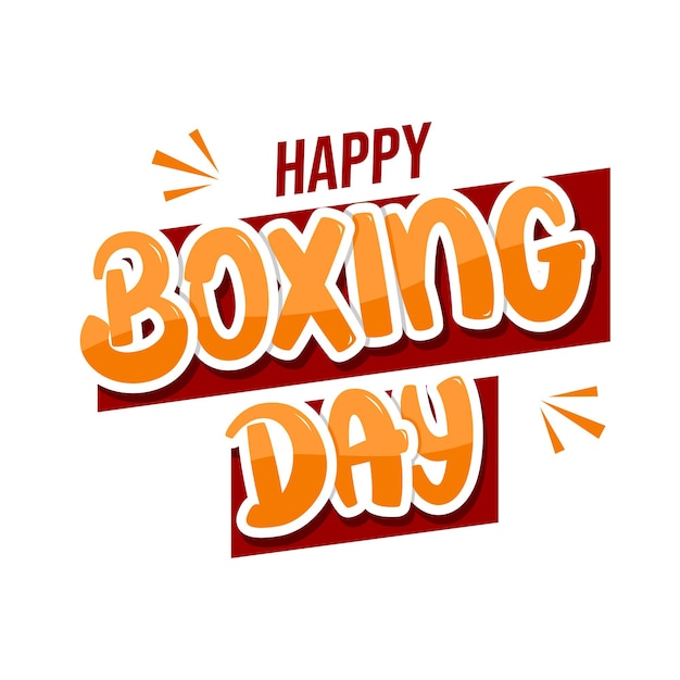 Boxing Day Holiday concept Template for background banner card poster with text inscription