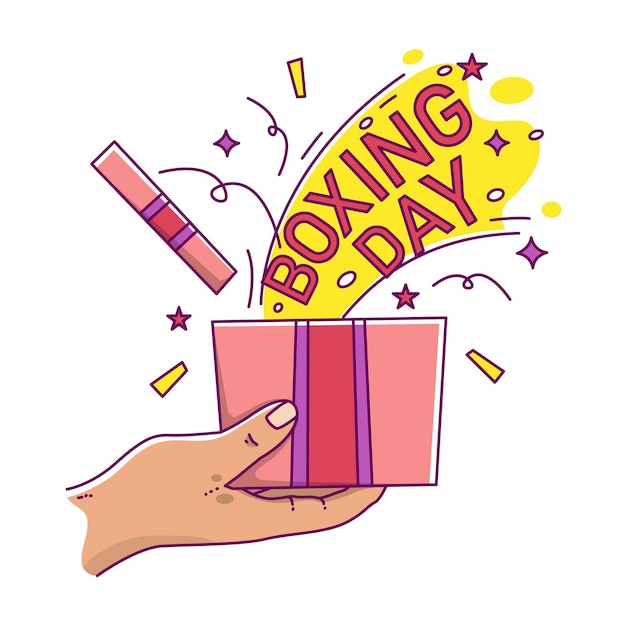 Boxing day illustration