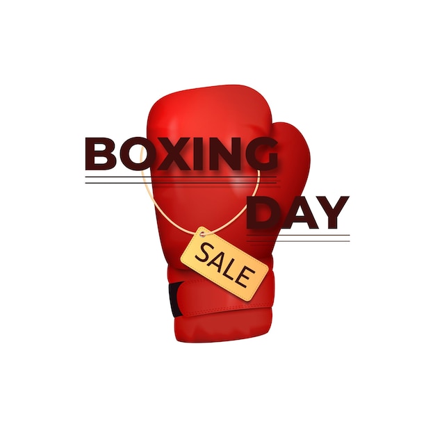 Boxing Day Poster banner or flyer with a discount