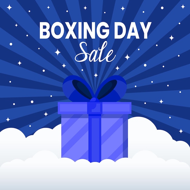 Boxing day promo sale background for social media post