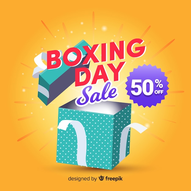 Vector boxing day sale background