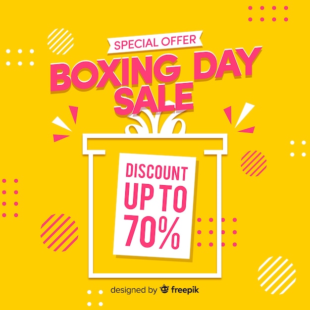 Vector boxing day sale background