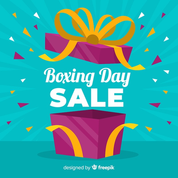 Vector boxing day sale background