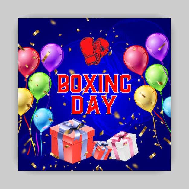 Boxe giorno sale background