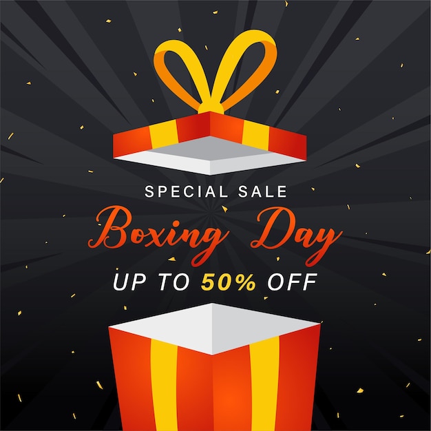 Boxing day sale background