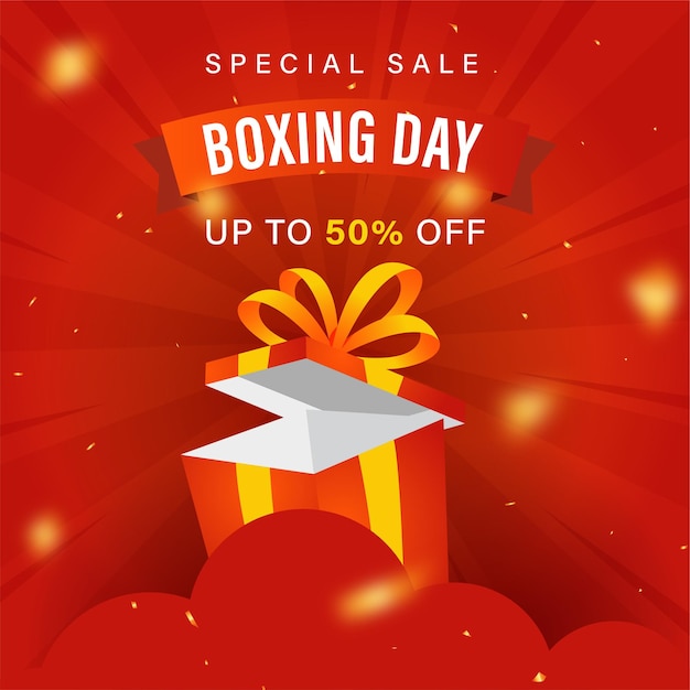 Boxing day sale background