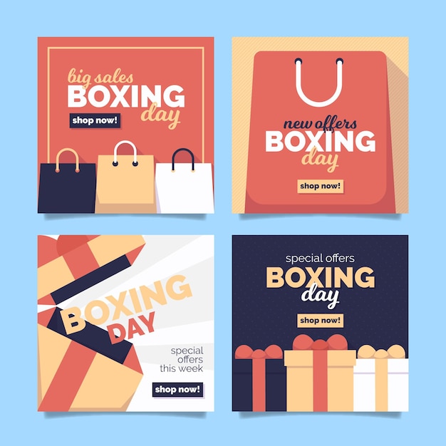 Boxing day sale instagram posts