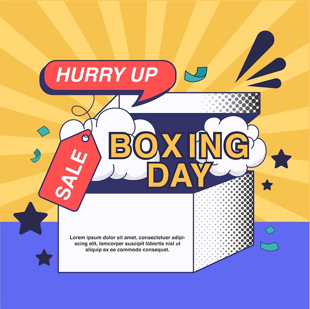 Boxing day sale promotion advertising