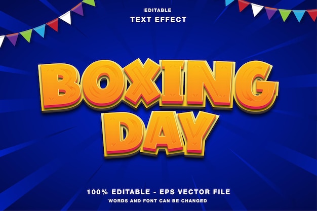 Boxing day text effect