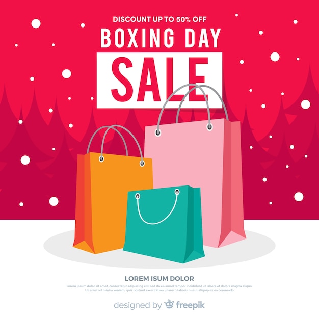 Boxing day verkoop achtergrond