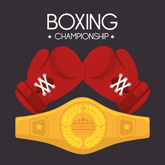 Vector boxing design.