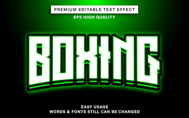 Boxing esports text effect