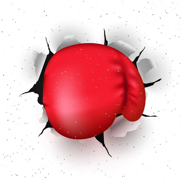 Vector boxing gloves, boxing day concept.