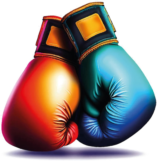 boxing gloves glove vector art digital illustration image