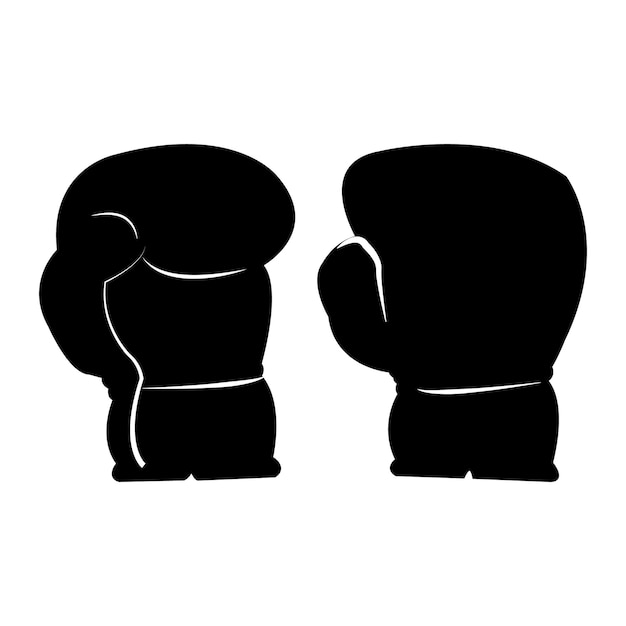 Boxing gloves icon logo vector design template