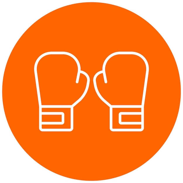 Vector boxing gloves icon style