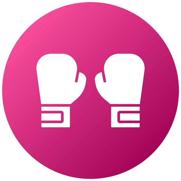 Vector boxing gloves icon style