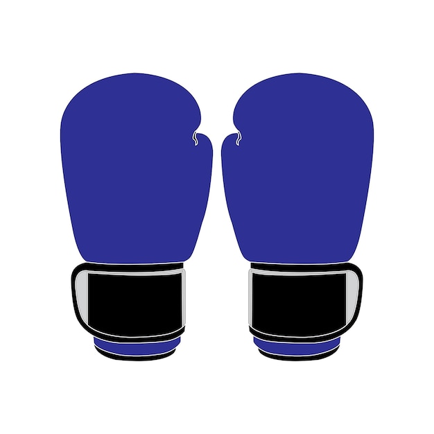 Boxing gloves icon vector illustration logo design