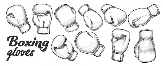 Boxing Gloves For Sport Competition Set