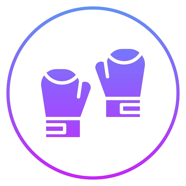 Vettore guanti da boxe illustrazione vettoriale di icone sportive