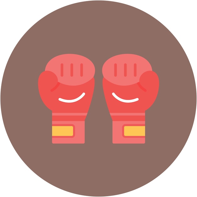 Vector boxing gloves vector illustration style