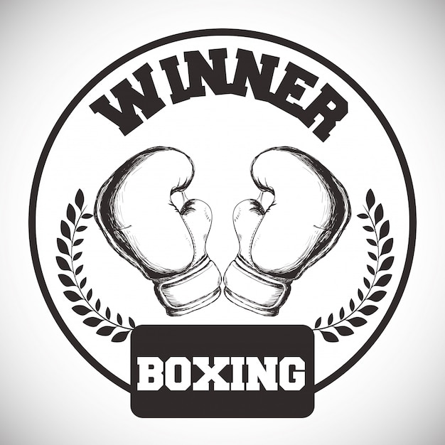 Vector boxing icon design