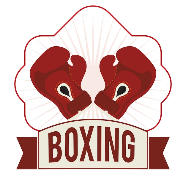 Boxing icon design 