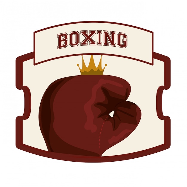 Boxing icon design 