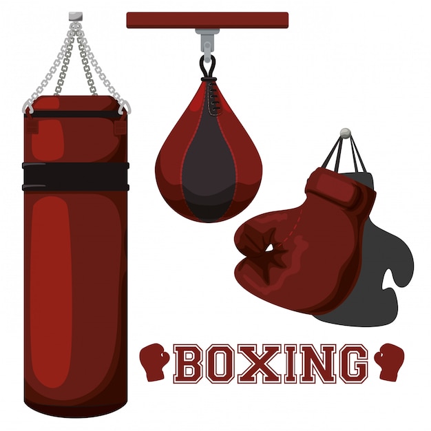 Vettore disegno dell'icona di boxe