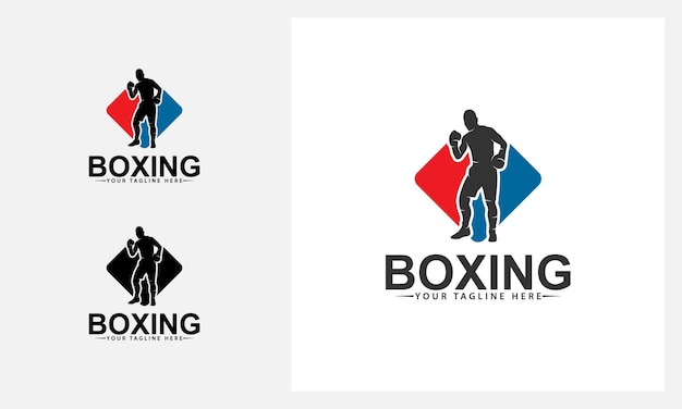 boxing logo design template