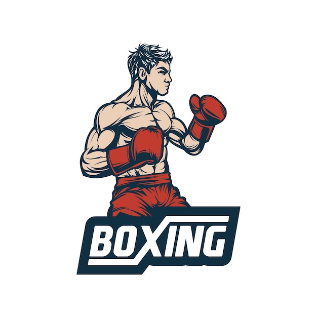 Vector boxing logo vector