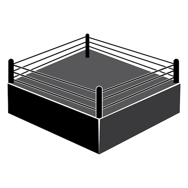 Boxing ring icon logo vector design template