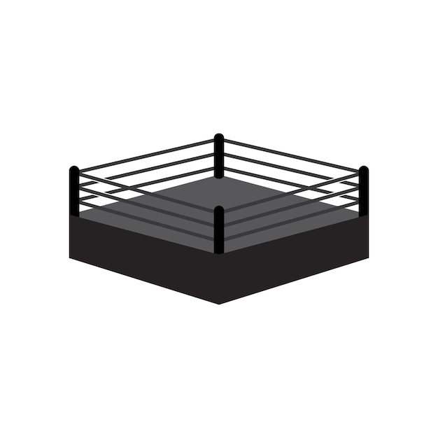 Boxing ring logo