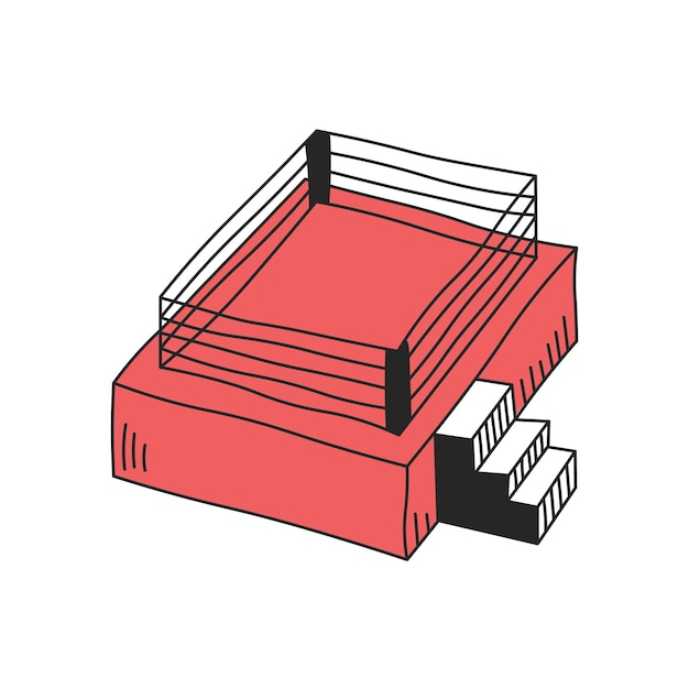 Boxing ring sketch