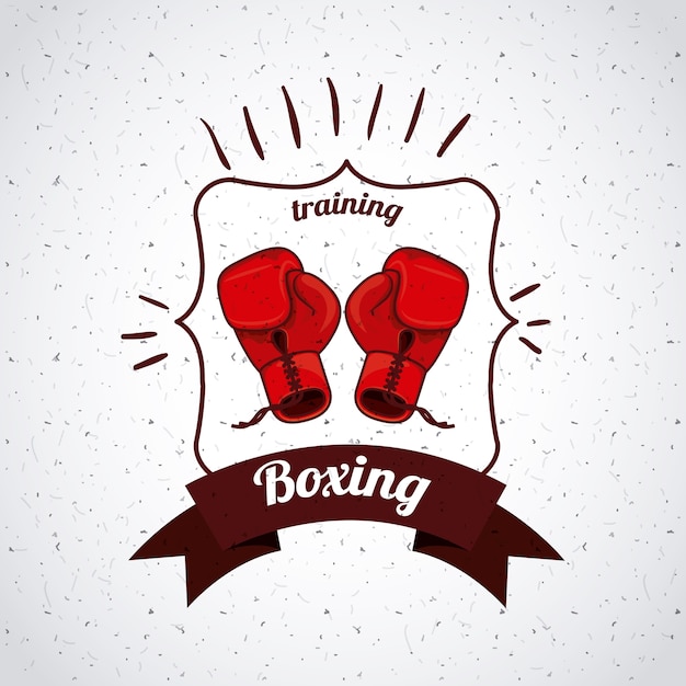 Design sportivo di boxe