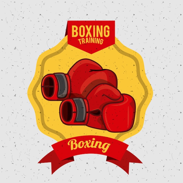 Design sportivo di boxe