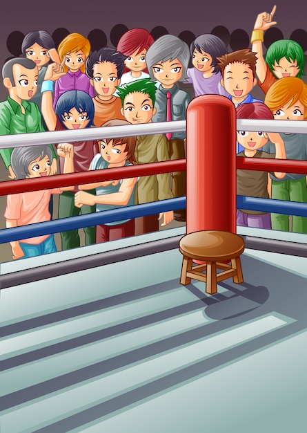 Boxing stage.