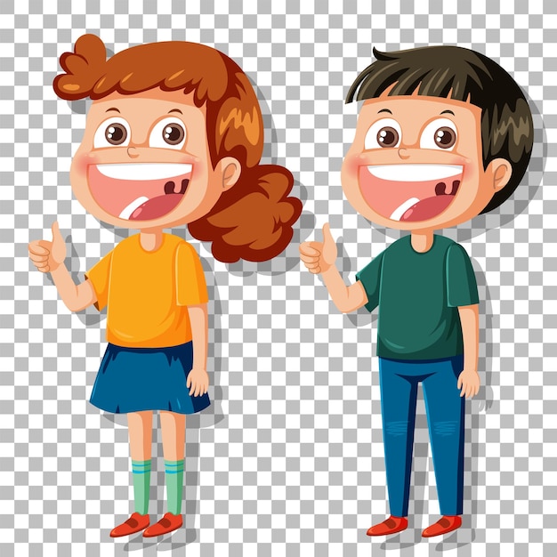 Мальчик и девочка улыбаются на фоне сетки