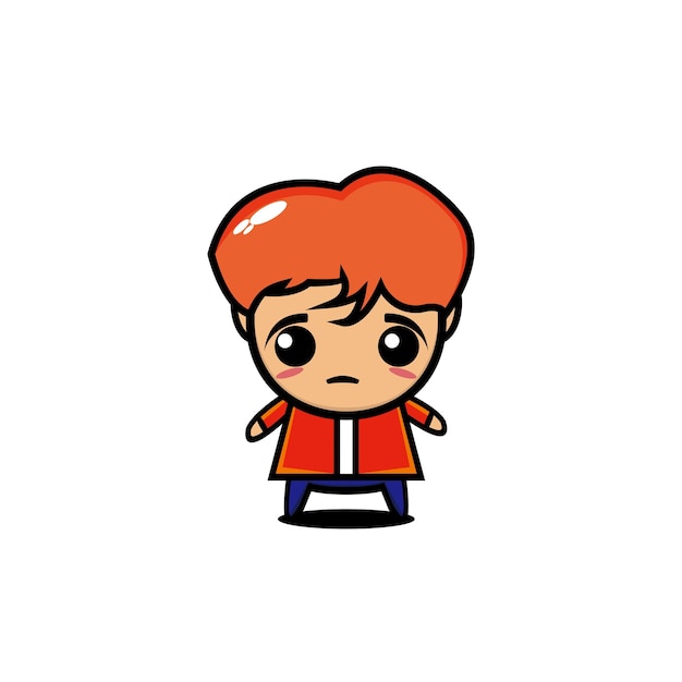 Boy band Cute cartoon character illustration person