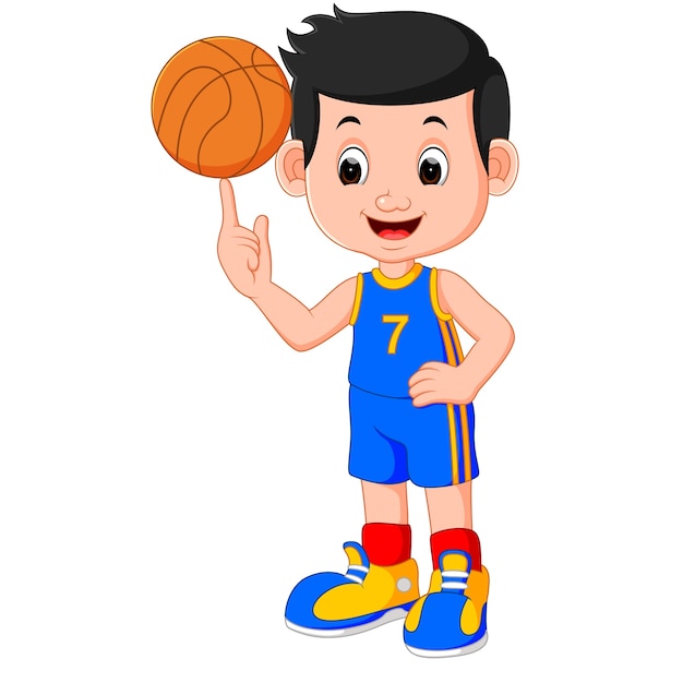 Boy basketball player