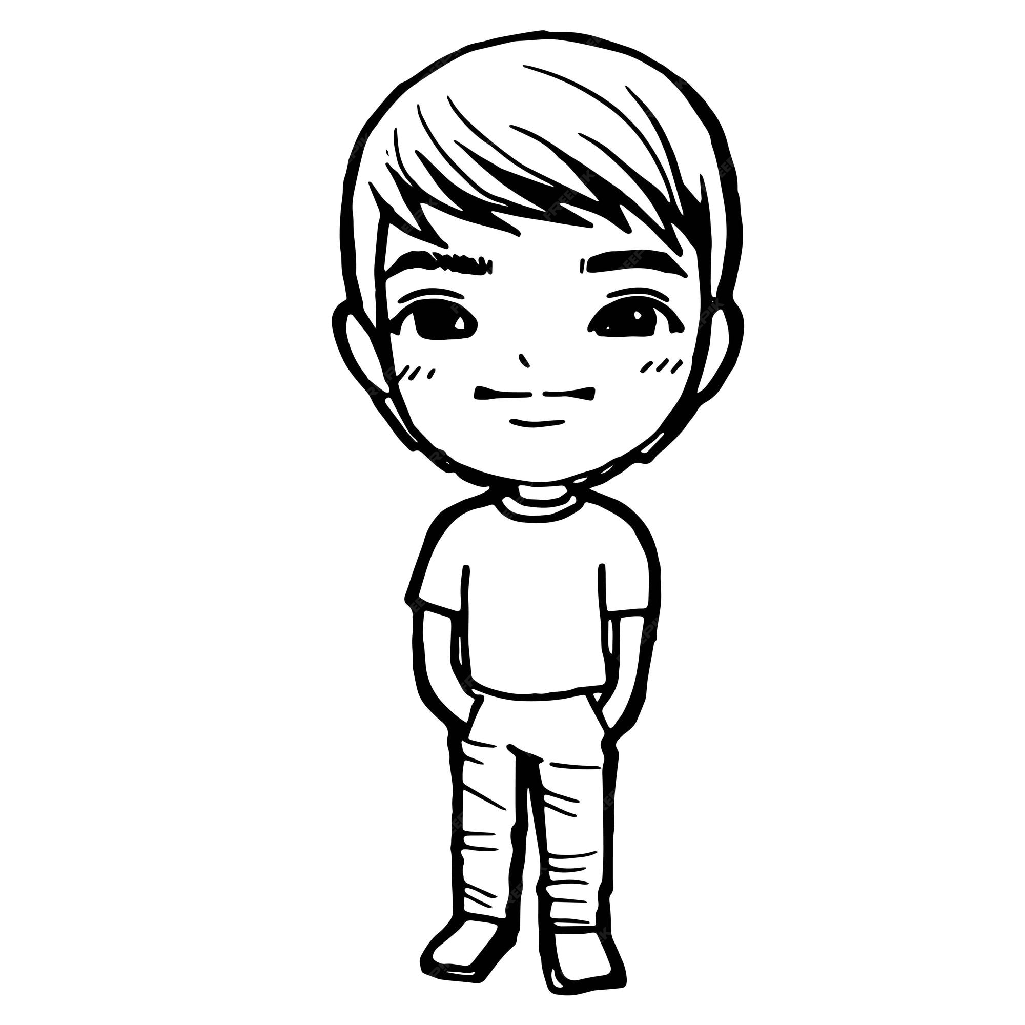 chibi boy drawing easy