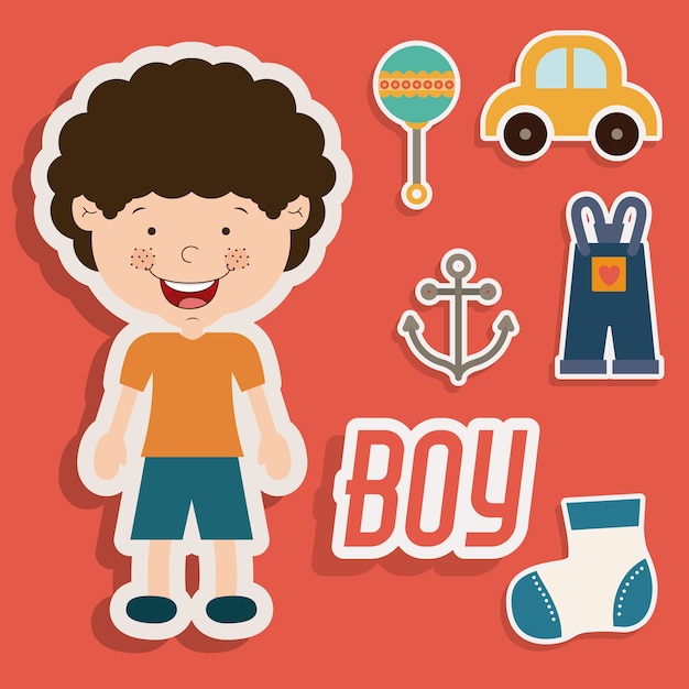 Boy digital design