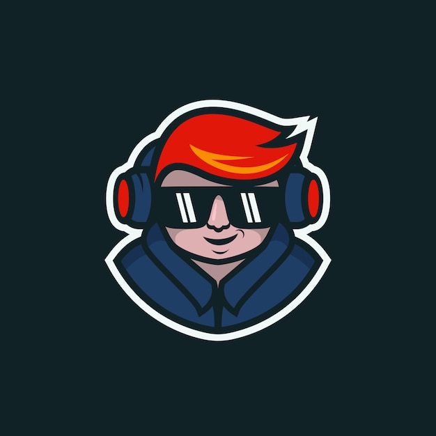 Boy mascotte-logo