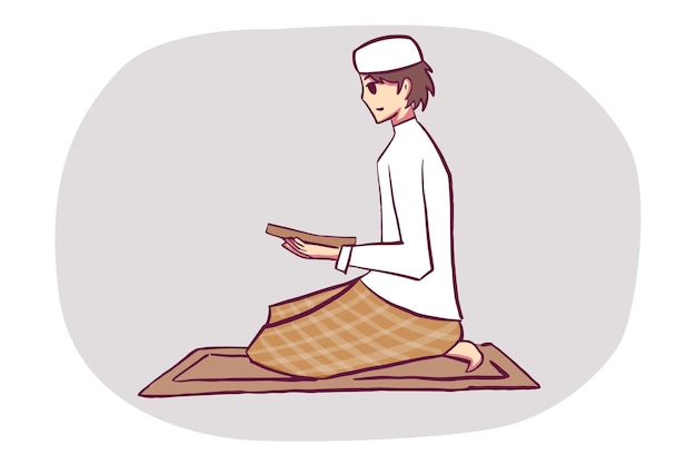 Boy Ramadan illustration