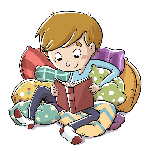 Boy reading