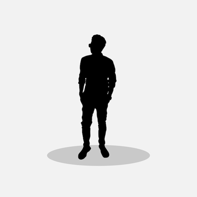 Boy standing with pose