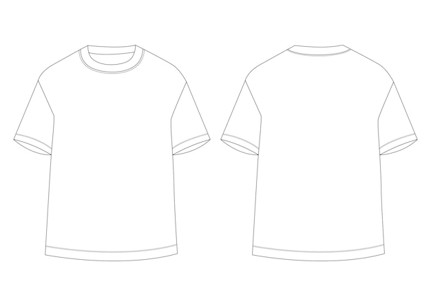 Front Back Shirt Template Vectors Illustrations for Free Download Front Back Shirt Template Vectors Illustrations for Free Download
