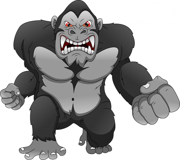 Boze gorilla cartoon