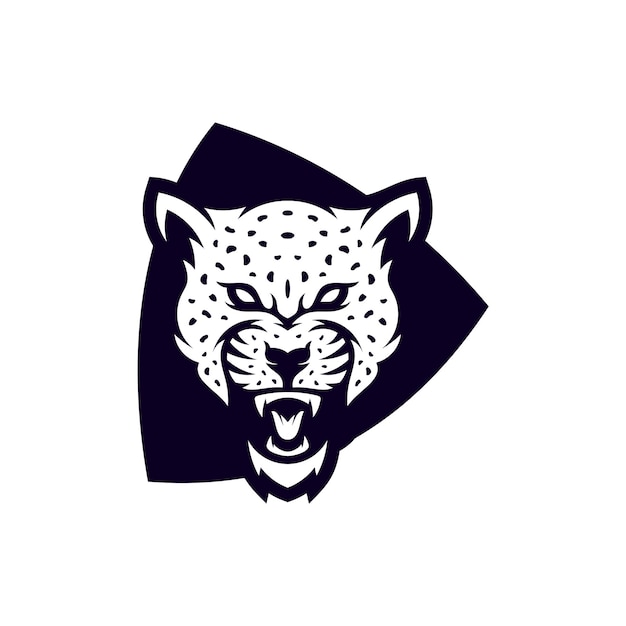 Boze jaguar luipaard mascotte esport logo-ontwerpen