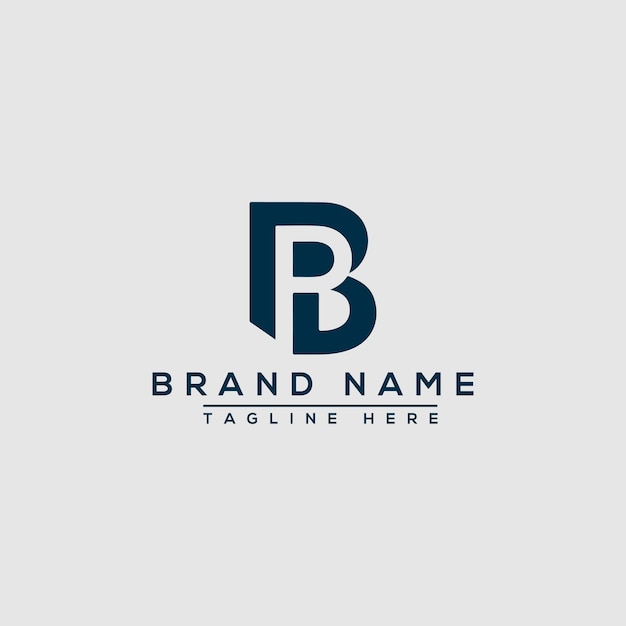 Элемент векторного графического брендинга шаблона логотипа BP